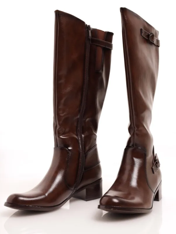 Ladies Long Rider Boot - Brown sold by Edgars
