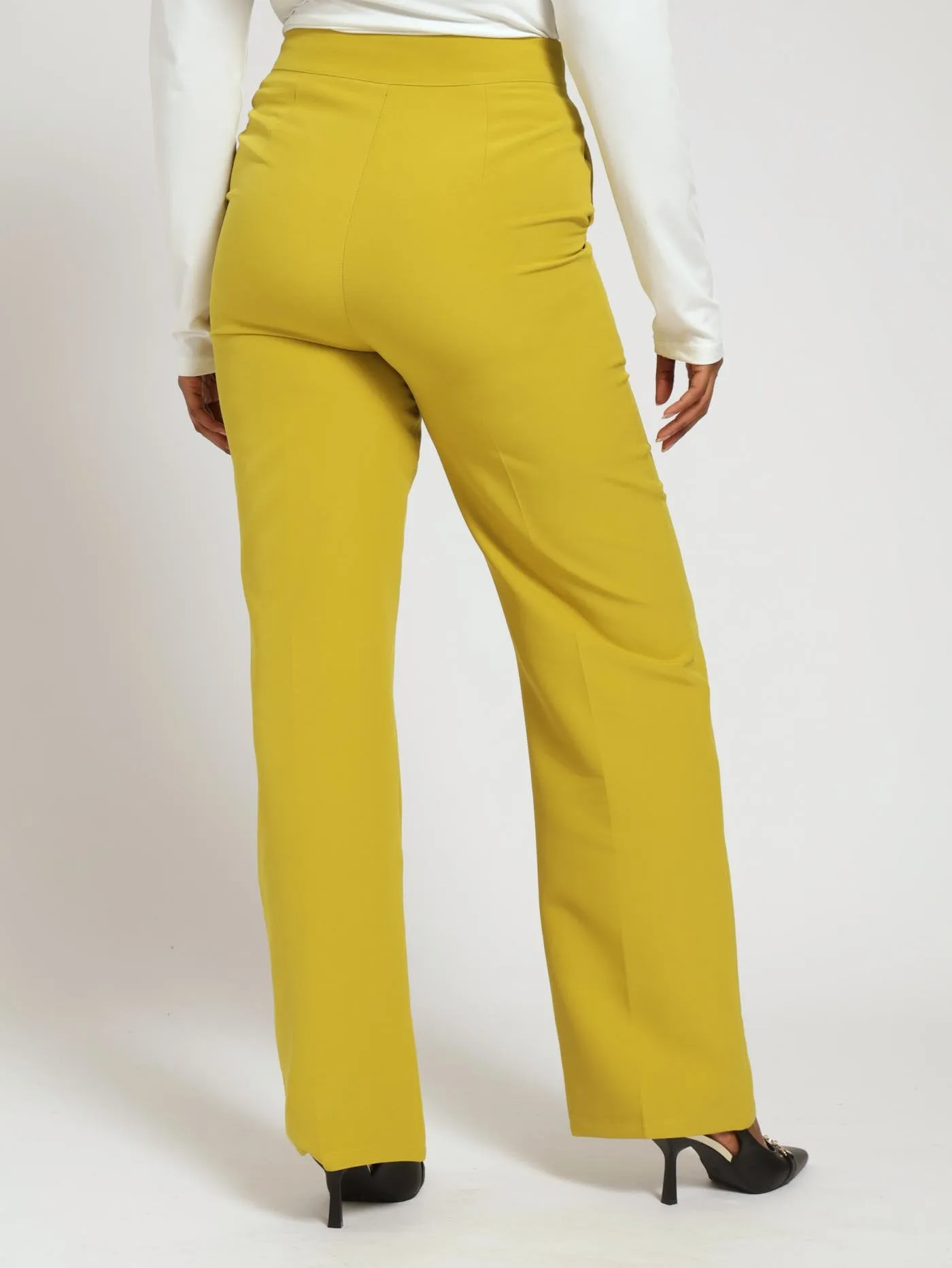 Pintuck Straight Leg Pants - Mustard sold by Edgars product image thumbnail 3