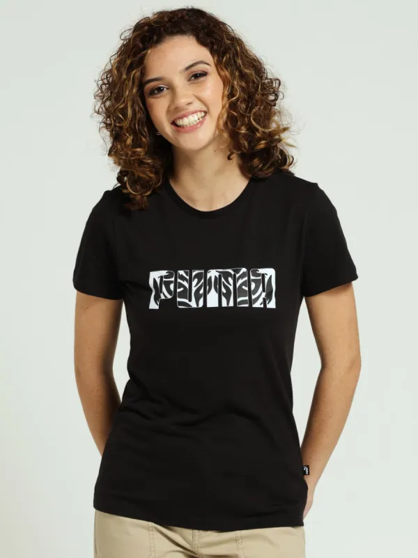 Graphics Feline Tee - Black sold by Edgars 