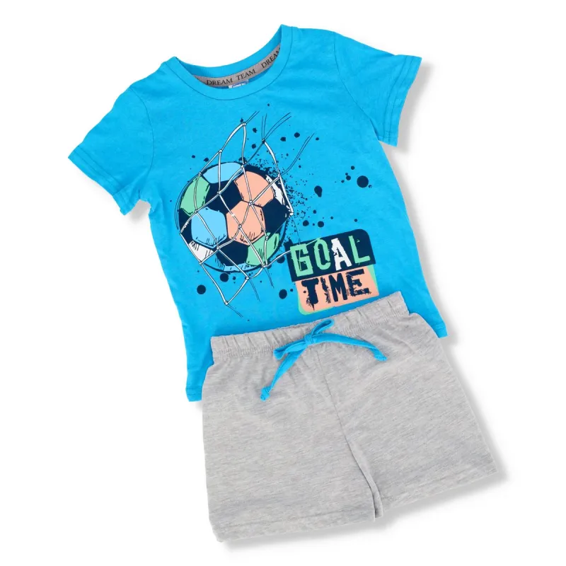 Boys Soccer Sleepset - Blue sold by Edgars