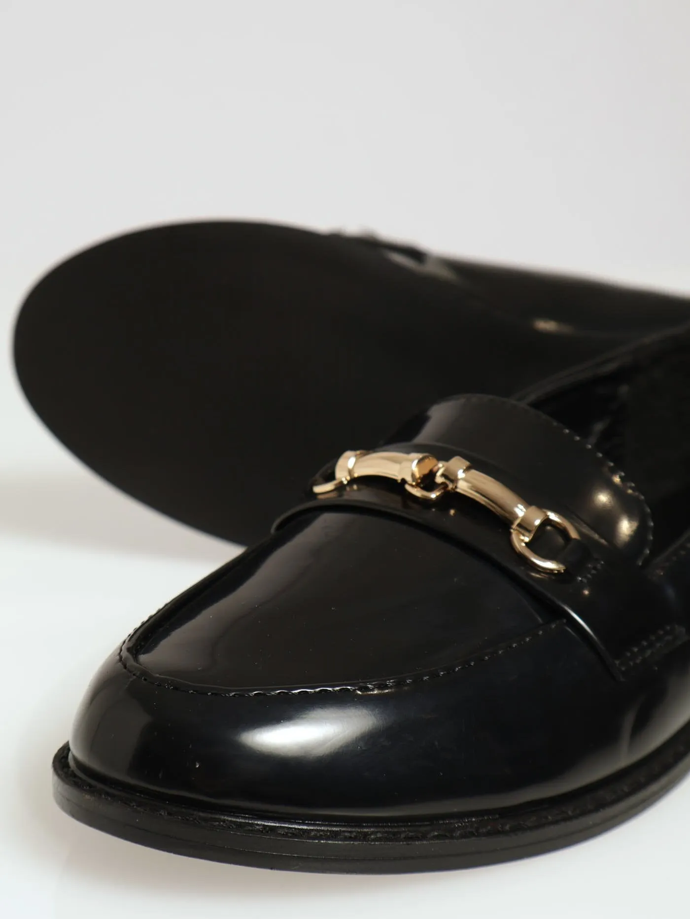 Almond Toe Metal Trim Loafer - Black sold by Edgars product image thumbnail 5