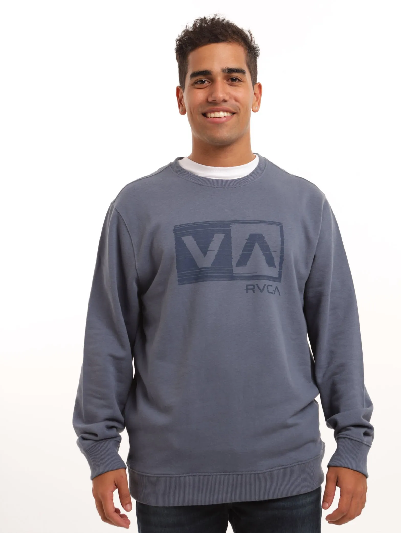 Men's Glitch Box Sweater - Blue Slate sold by Edgars