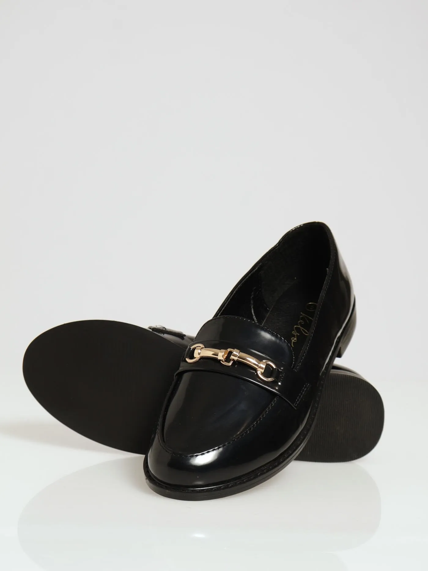 Almond Toe Metal Trim Loafer - Black sold by Edgars product image thumbnail 4