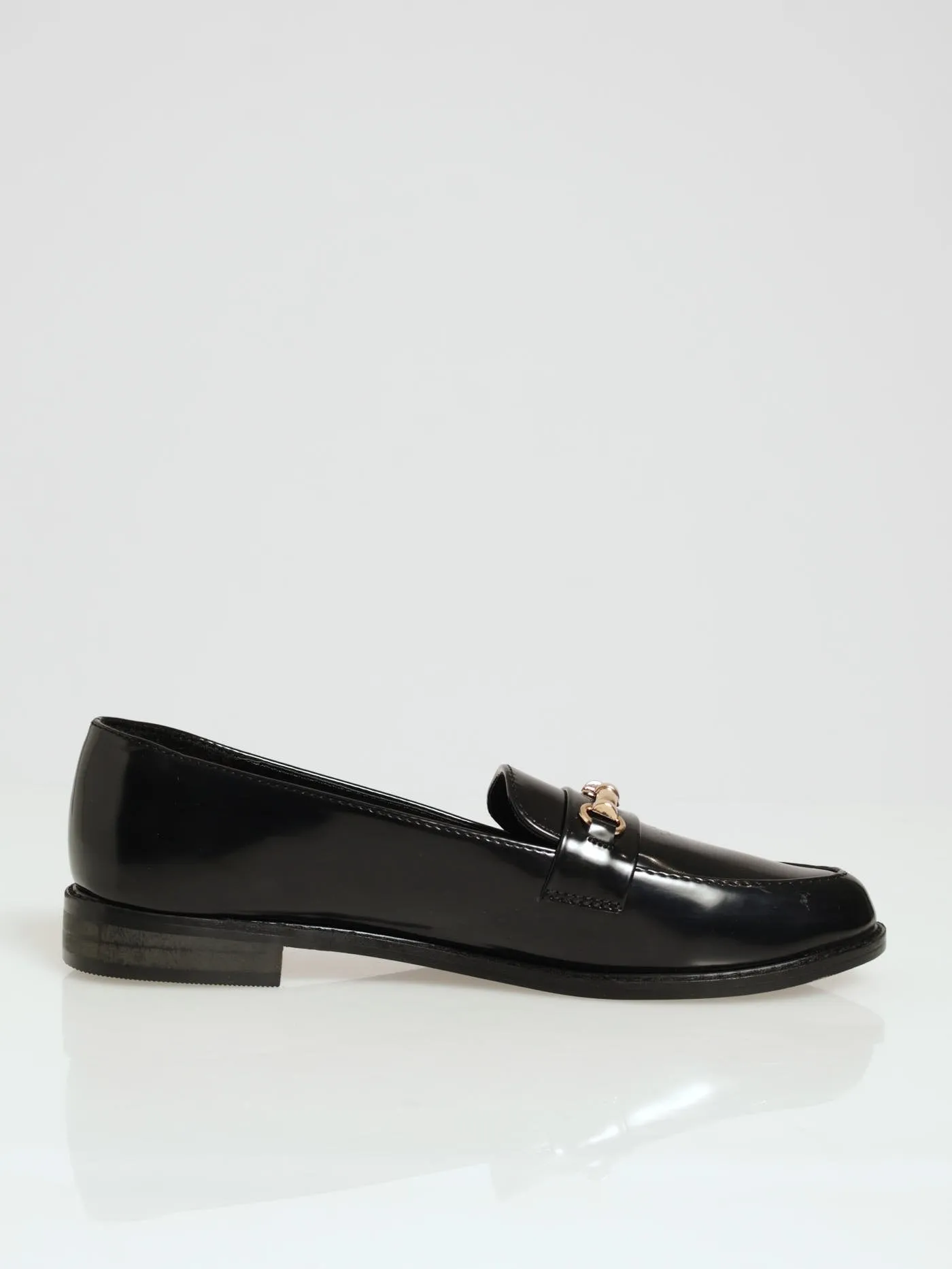 Almond Toe Metal Trim Loafer - Black sold by Edgars product image thumbnail 2