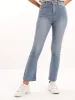 Ladies Stonewash High-Waist Flare Denim Jean sold by Edgars