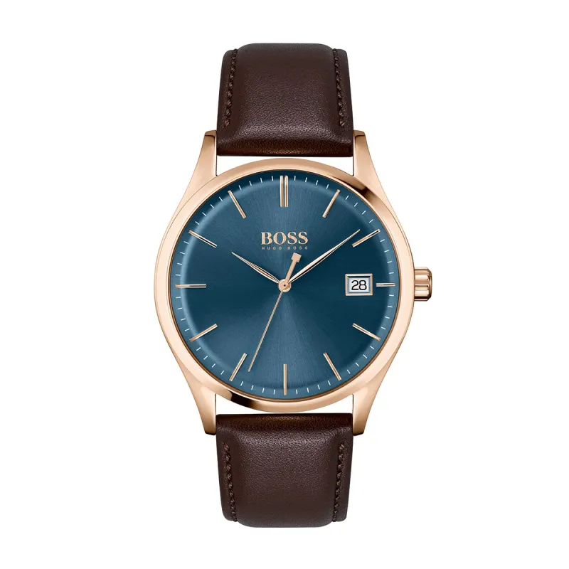 Commissioner 42Mm Watch With 3 Hands And Ip Case With Blue Dial sold by Edgars