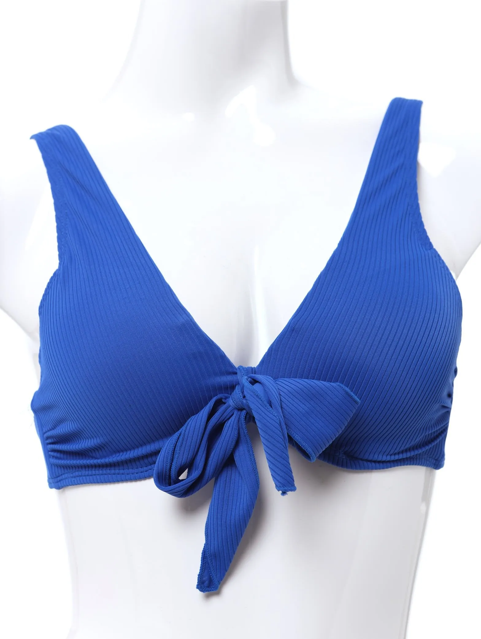 Ladies Tie Front Bikini Top - Cobalt sold by Edgars