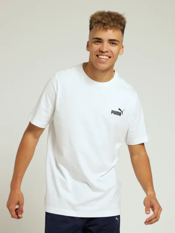 Essentials Small Logo Tee - White sold by Edgars 