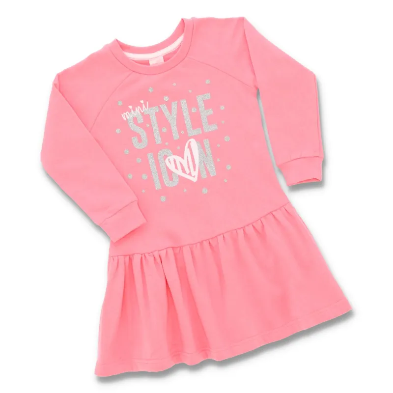 Pre-Girls Style Icon Fleece Dress - Pink sold by Edgars