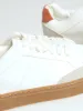 Fashion Pu Lace Up With Microsuede Insert Sneaker - White sold by Edgars