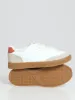 Fashion Pu Lace Up With Microsuede Insert Sneaker - White sold by Edgars