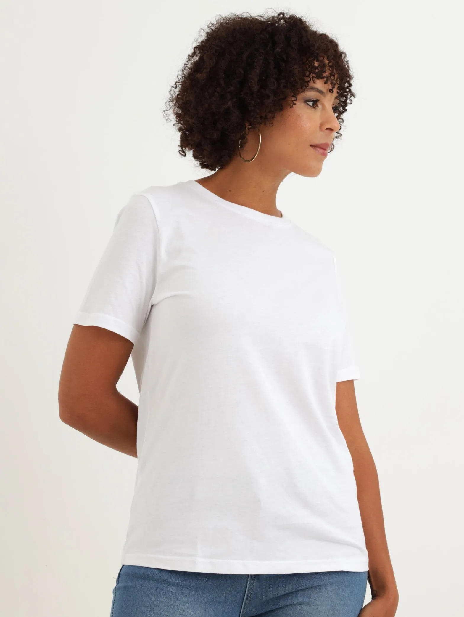 Ladies 100% Cotton Tee - White sold by Edgars