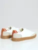 Fashion Pu Lace Up With Microsuede Insert Sneaker - White sold by Edgars