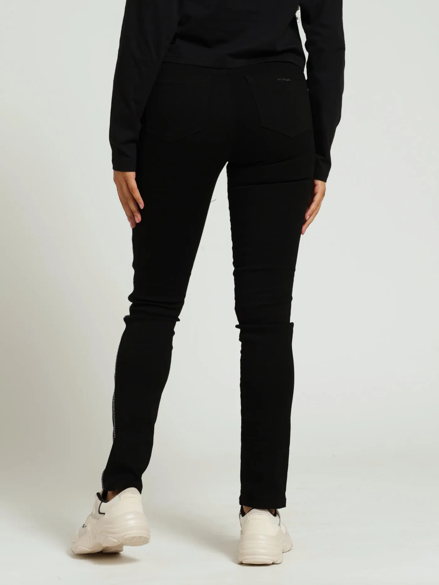 Axel Slim Leg Denim Jean With Side Tape - Black sold by Edgars product image thumbnail 3