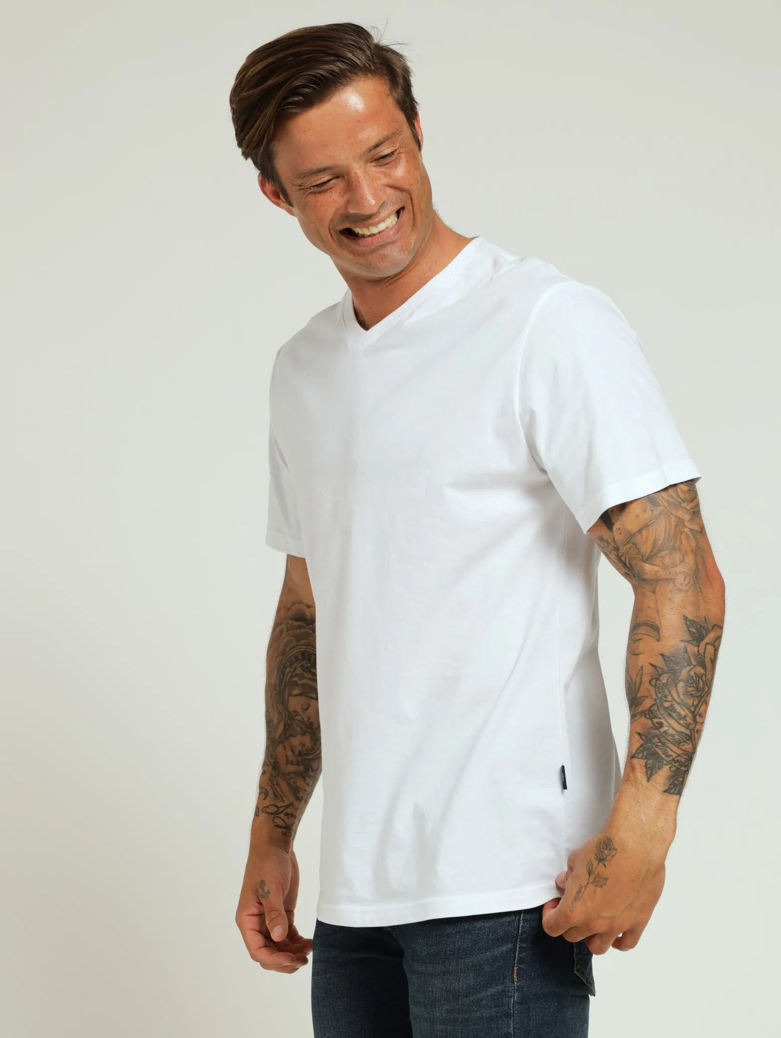 Basic V-Neck Tee - White sold by Edgars product image thumbnail 2