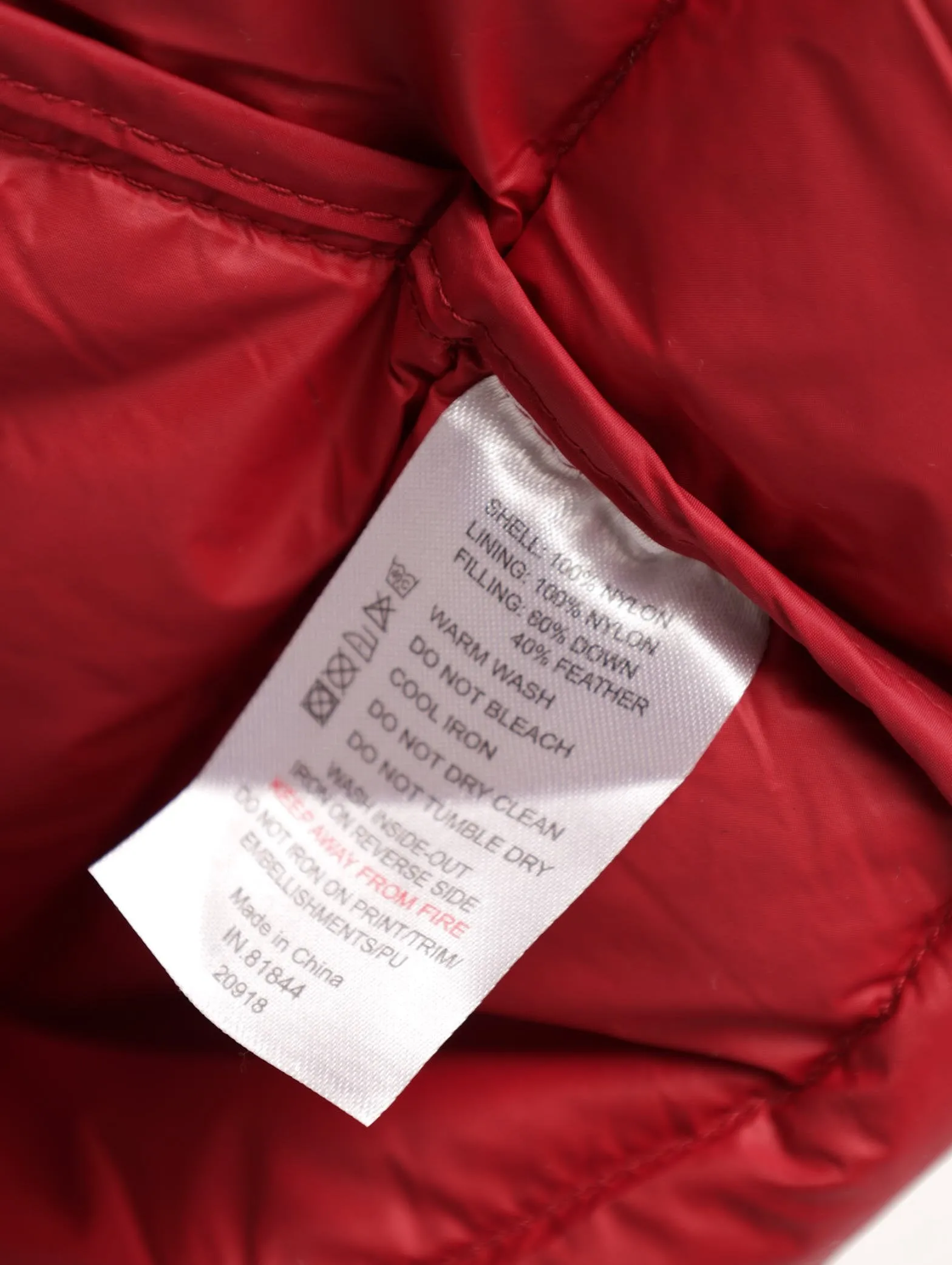 Men's Down Puff Jacket - Red sold by Edgars product image thumbnail 5