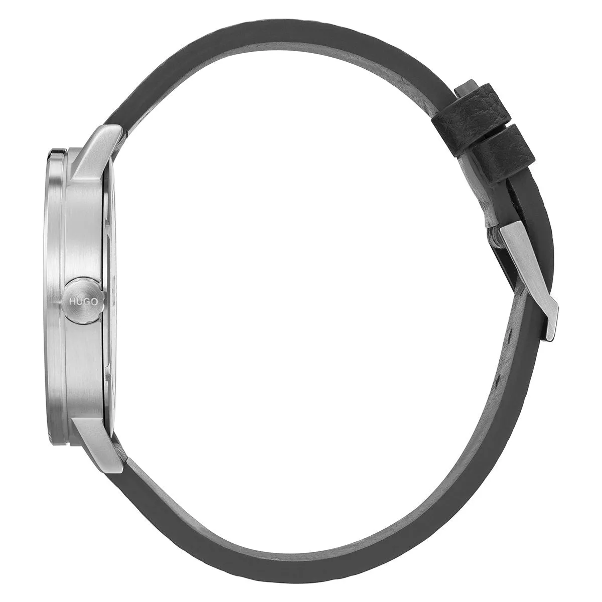 #Rase 42Mm Blue Case Watch With Black Dial And Black Leather Strap sold by Edgars product image thumbnail 2