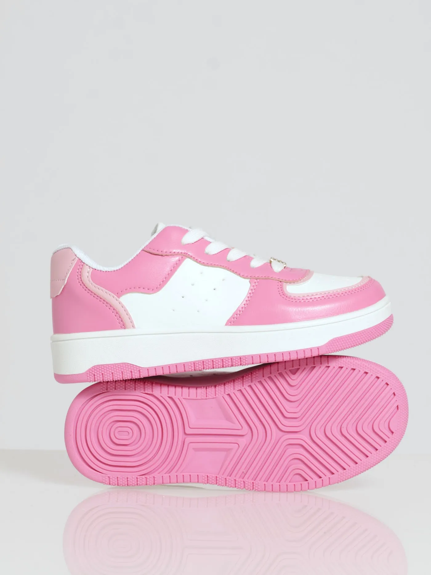Girls Court Sneaker - White/Pink sold by Edgars product image thumbnail 5