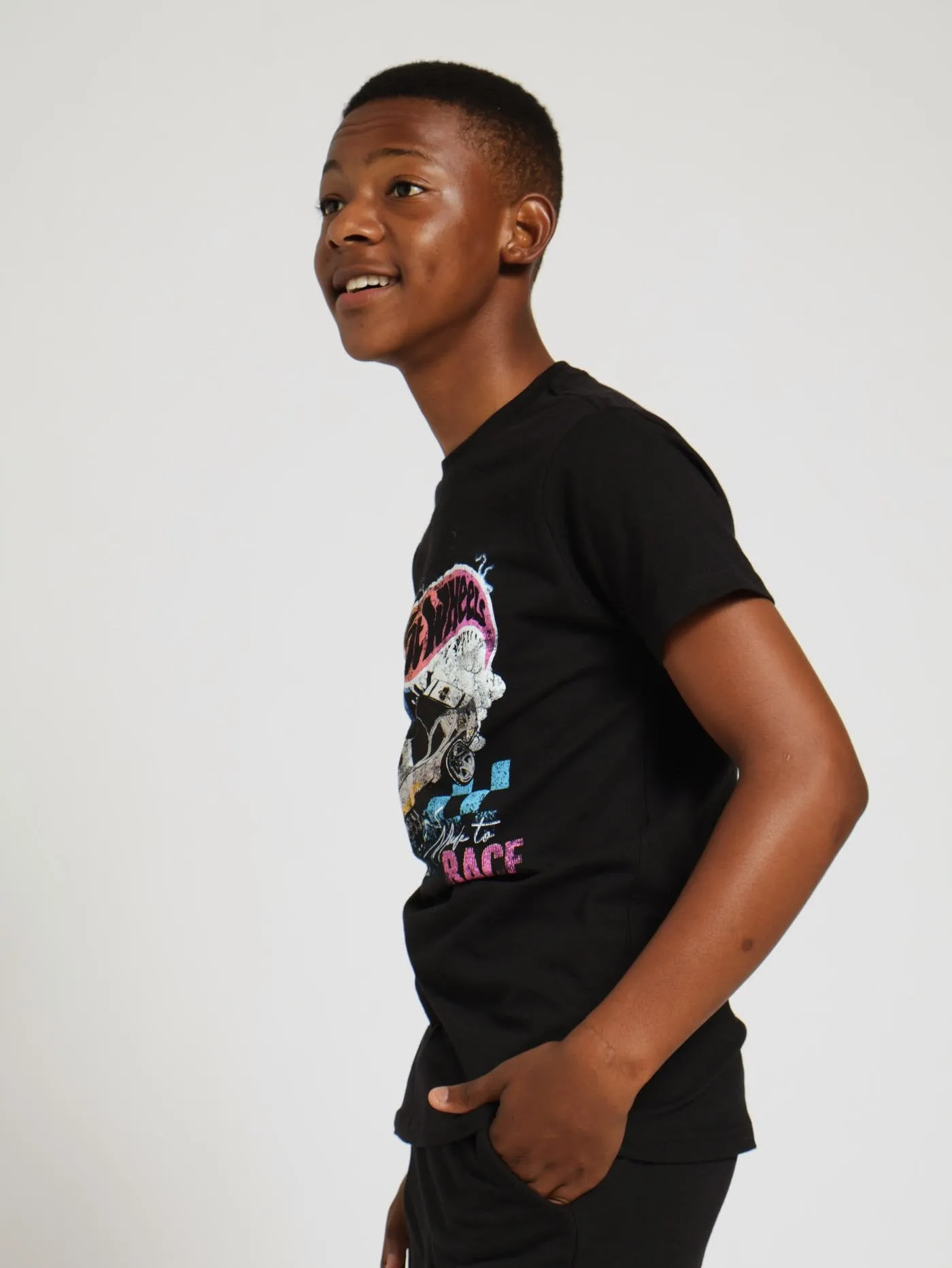 Boys Hot Wheels Race Tee - Black sold by Edgars product image thumbnail 2
