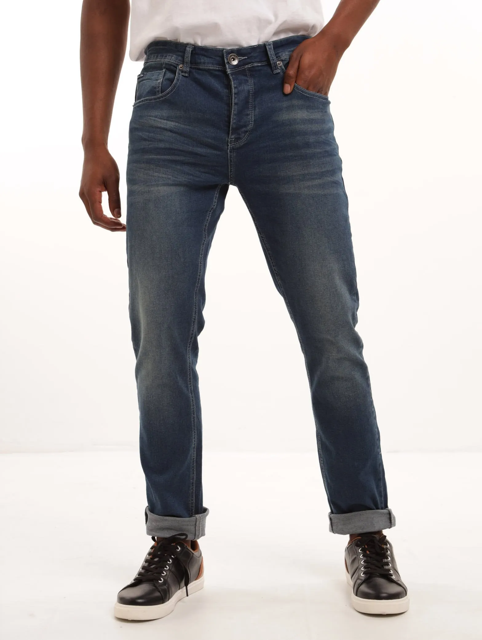 Men's Mid Blue Slim Fit Denim Jean sold by Edgars