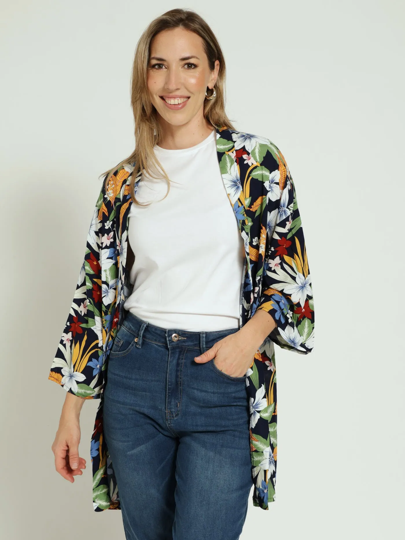 Longer Kimono - Blue sold by Edgars