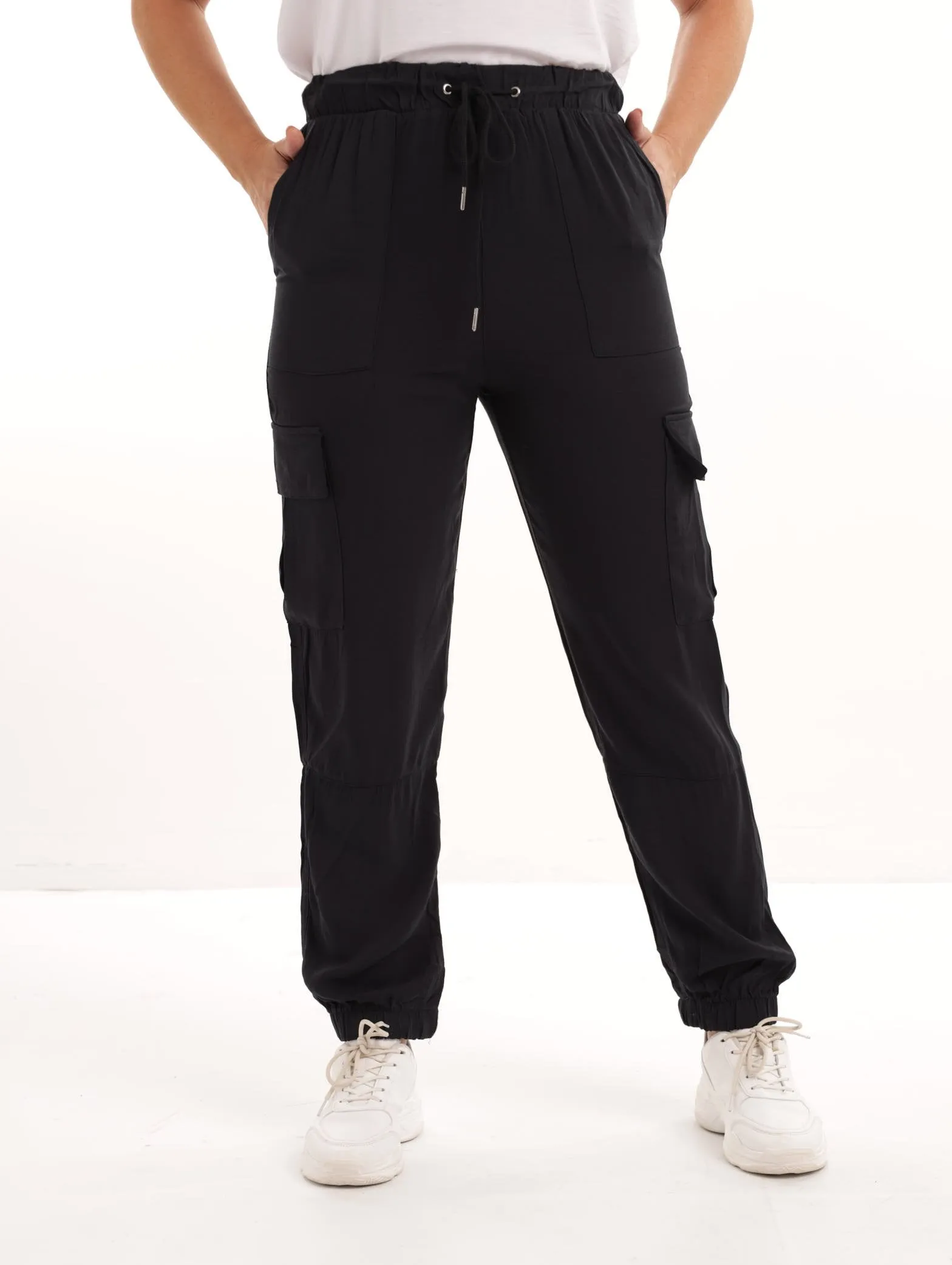 Ladies Soft Cargo Pant - Black sold by Edgars