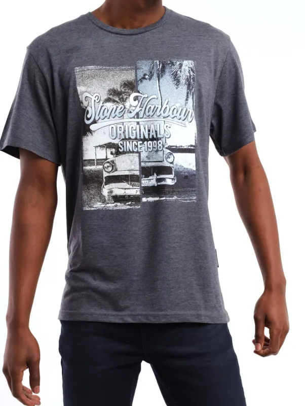 Men's Originals Tee - Navy Melange sold by Edgars