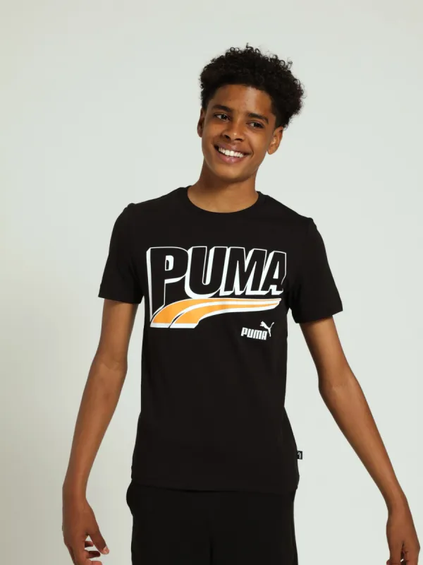 Boys Mid 90s Graphic Tee - Black sold by Edgars