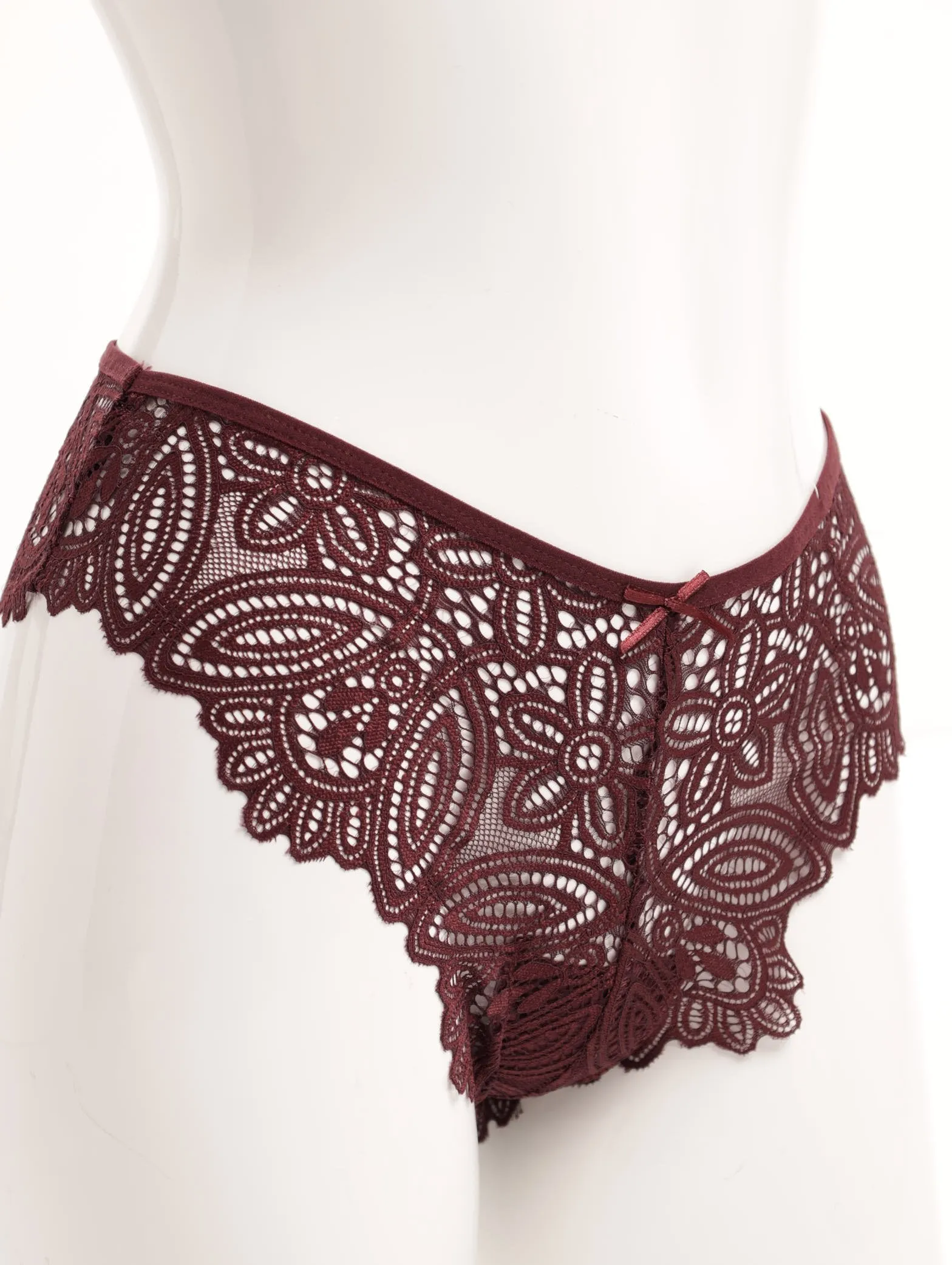 Ladies Lace Brazilian Panty - Ruby sold by Edgars