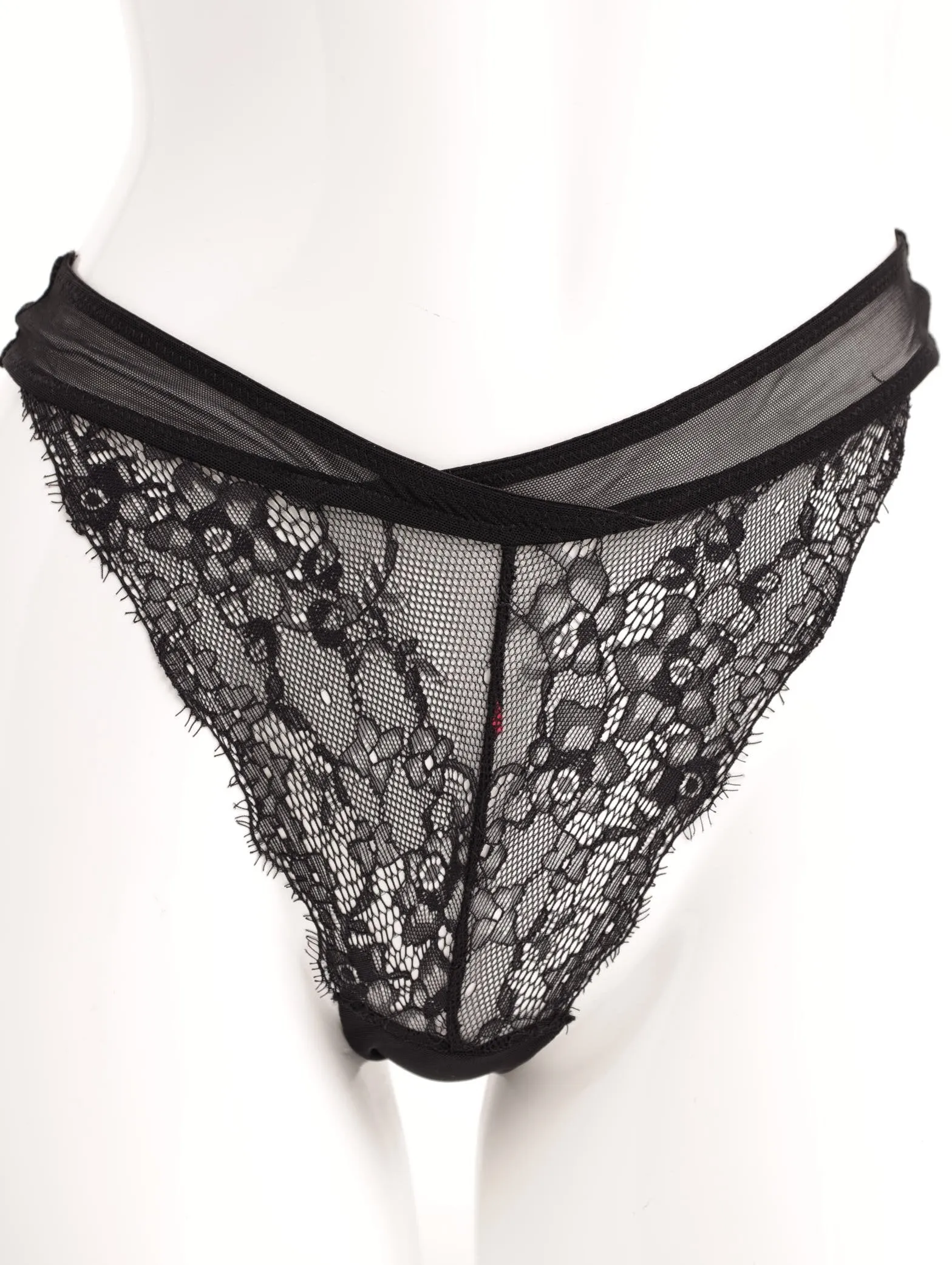Ladies Lace Tanga Panty - Black sold by Edgars