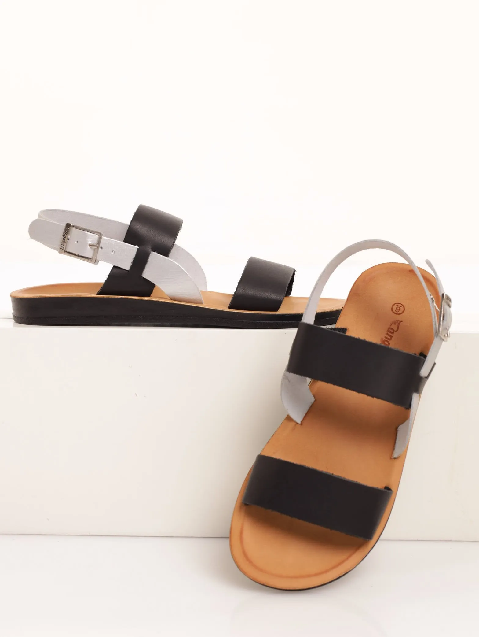 Ladies Tanya Leather Backstrap Sandal - Black sold by Edgars