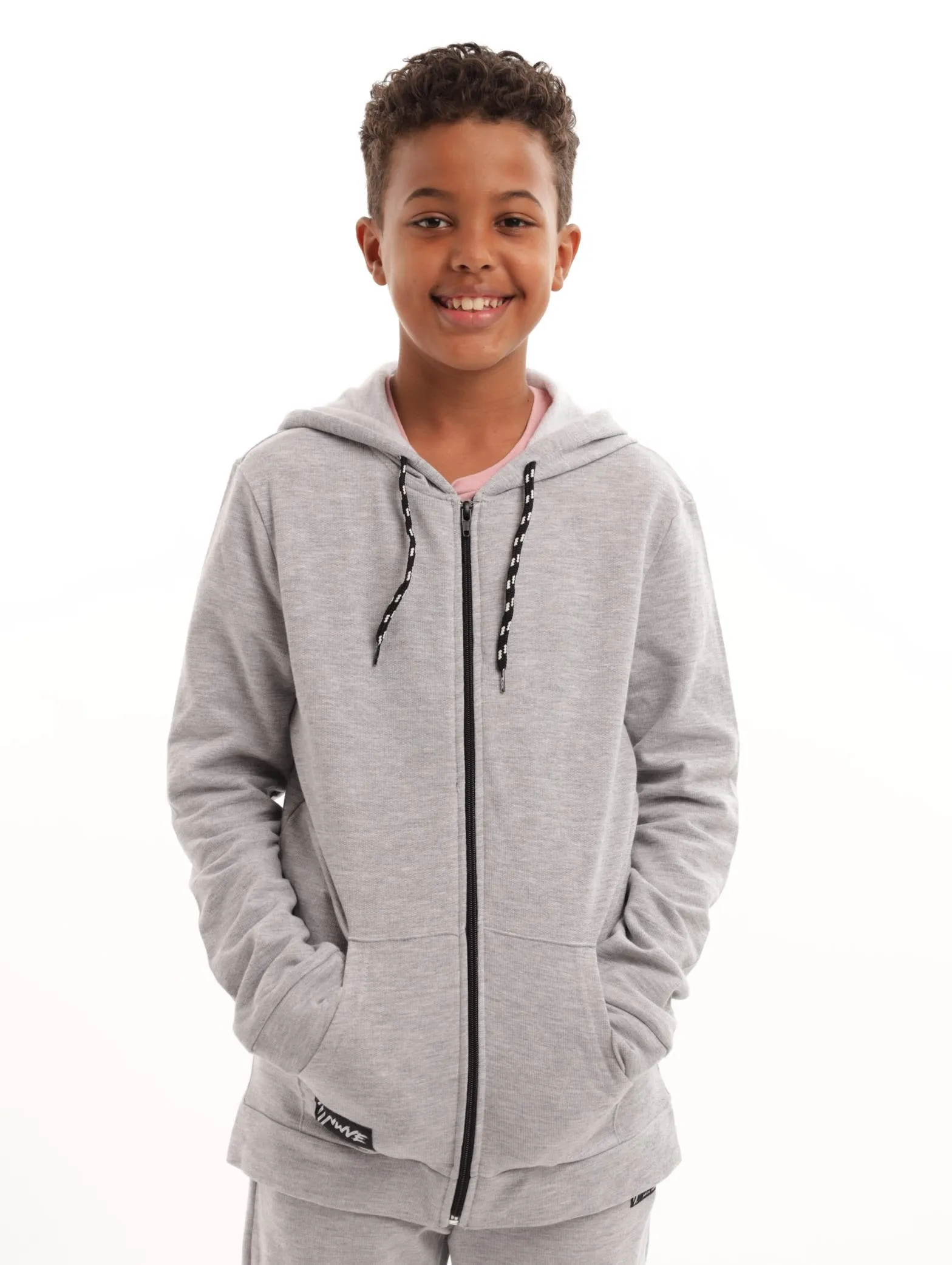 Boys Zip Hoody - Grey Melange sold by Edgars