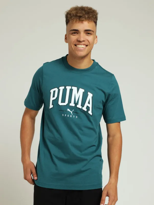 Squad Big Graphic Tee - Teal sold by Edgars