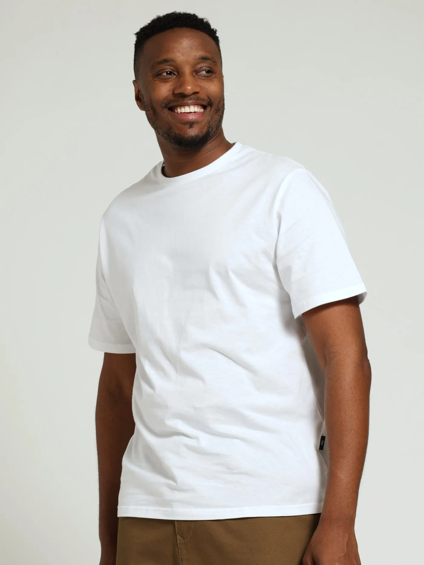 Basic Crew Neck Tee - White sold by Edgars