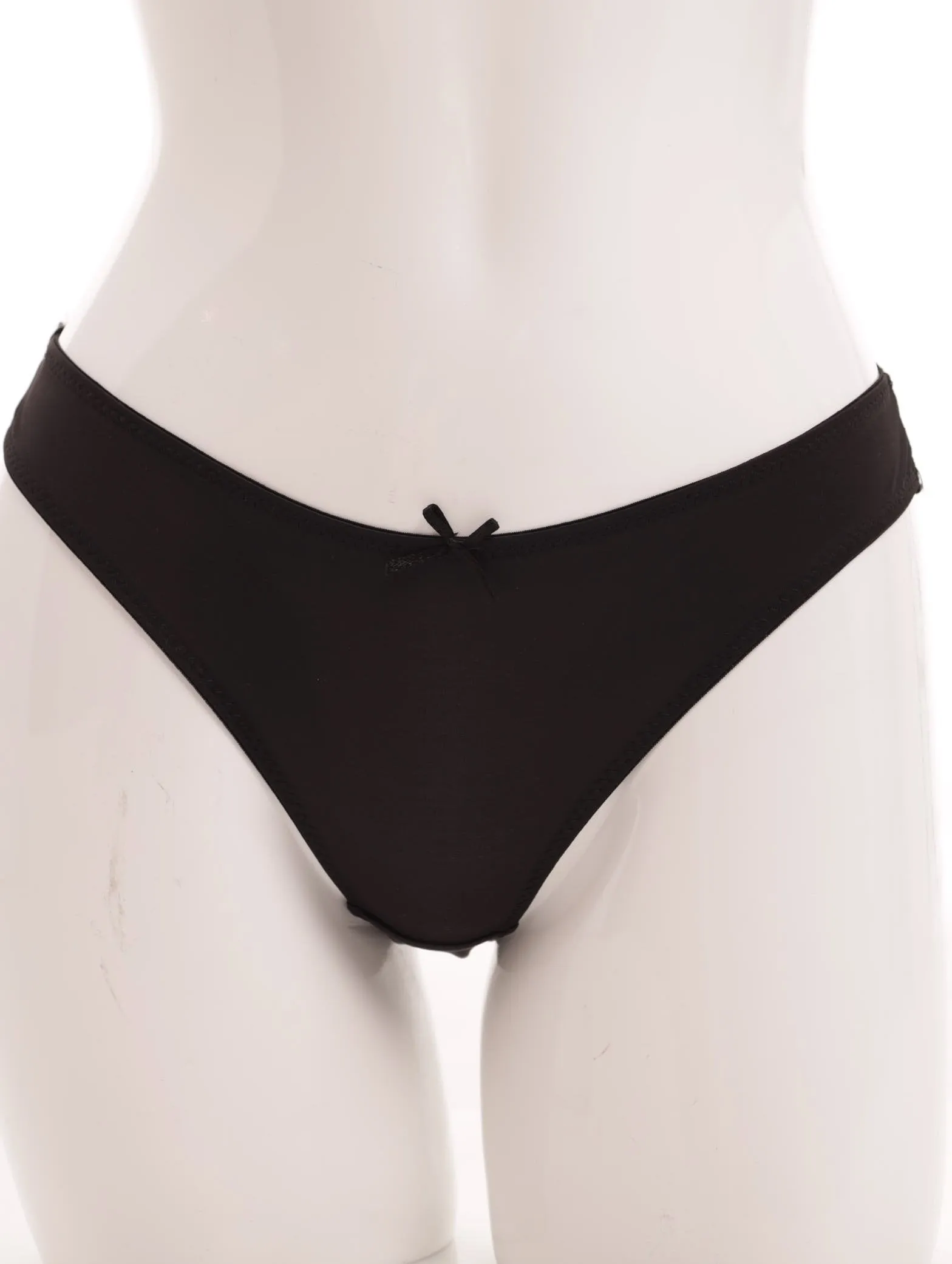 Ladies Lace Back Brazilian Panty - Black sold by Edgars