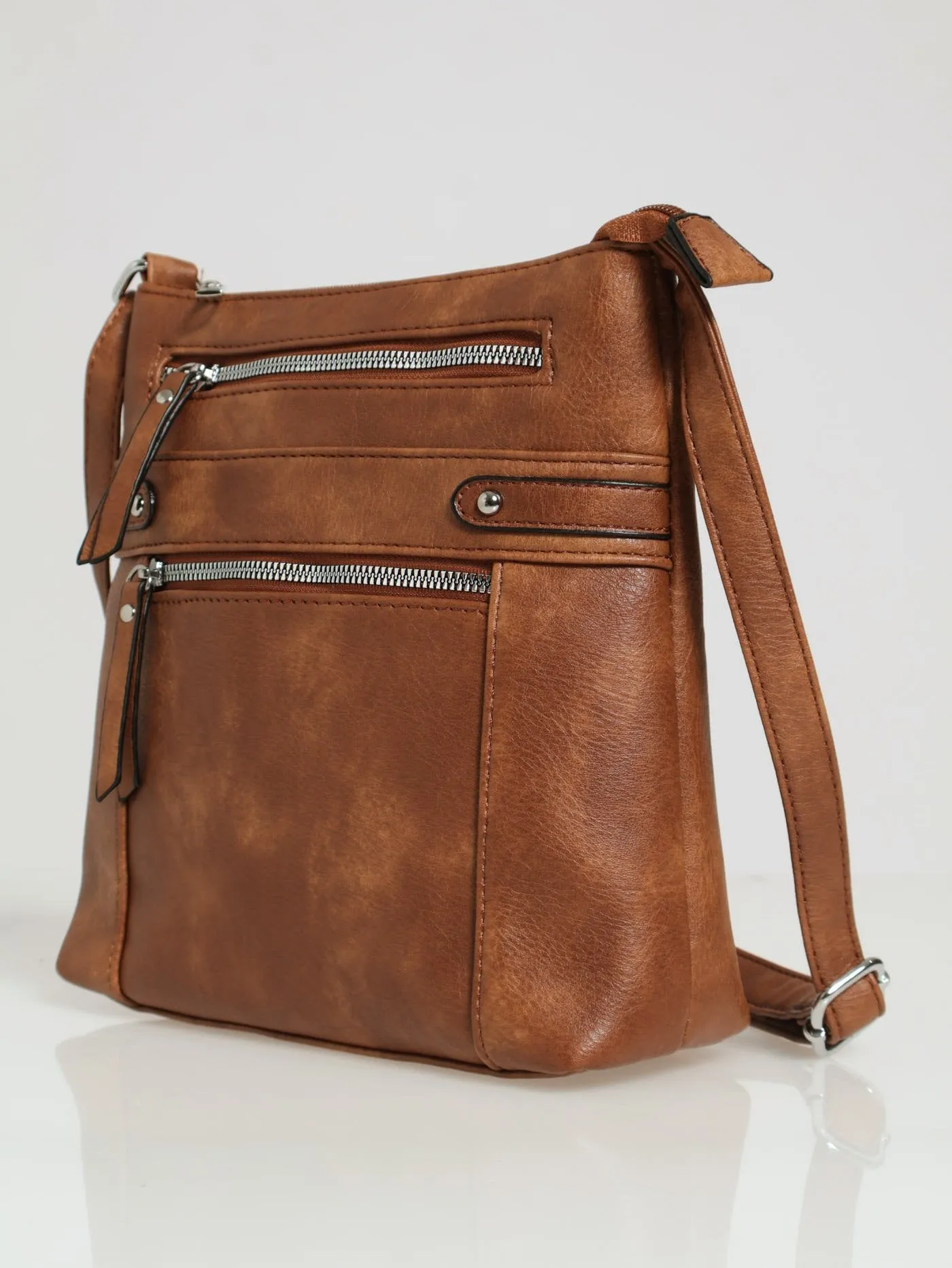 Zip Detail X-Body Bag - Brown sold by Edgars product image thumbnail 2