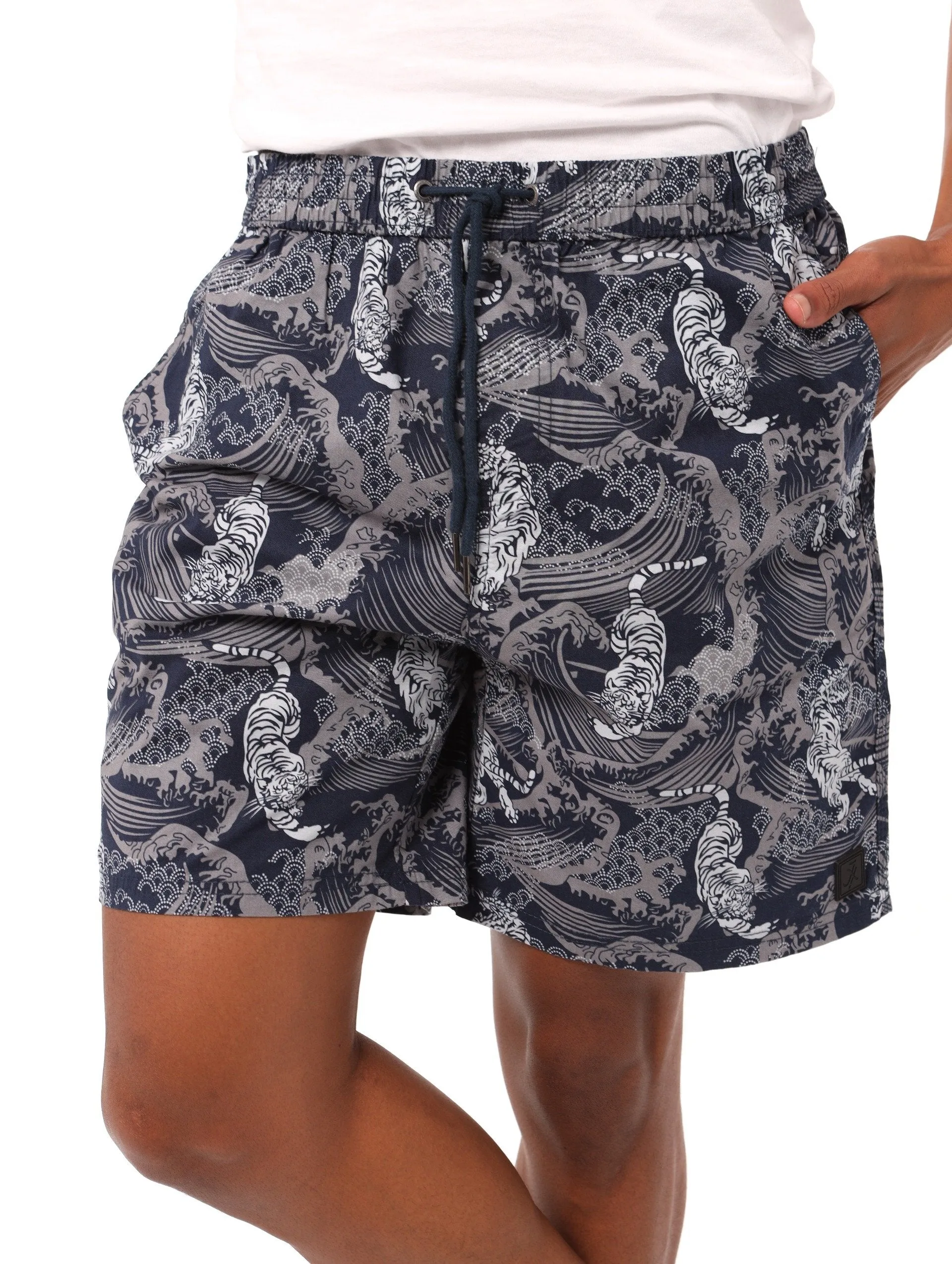 Men's Tiger Waves Beach Short - Navy sold by Edgars