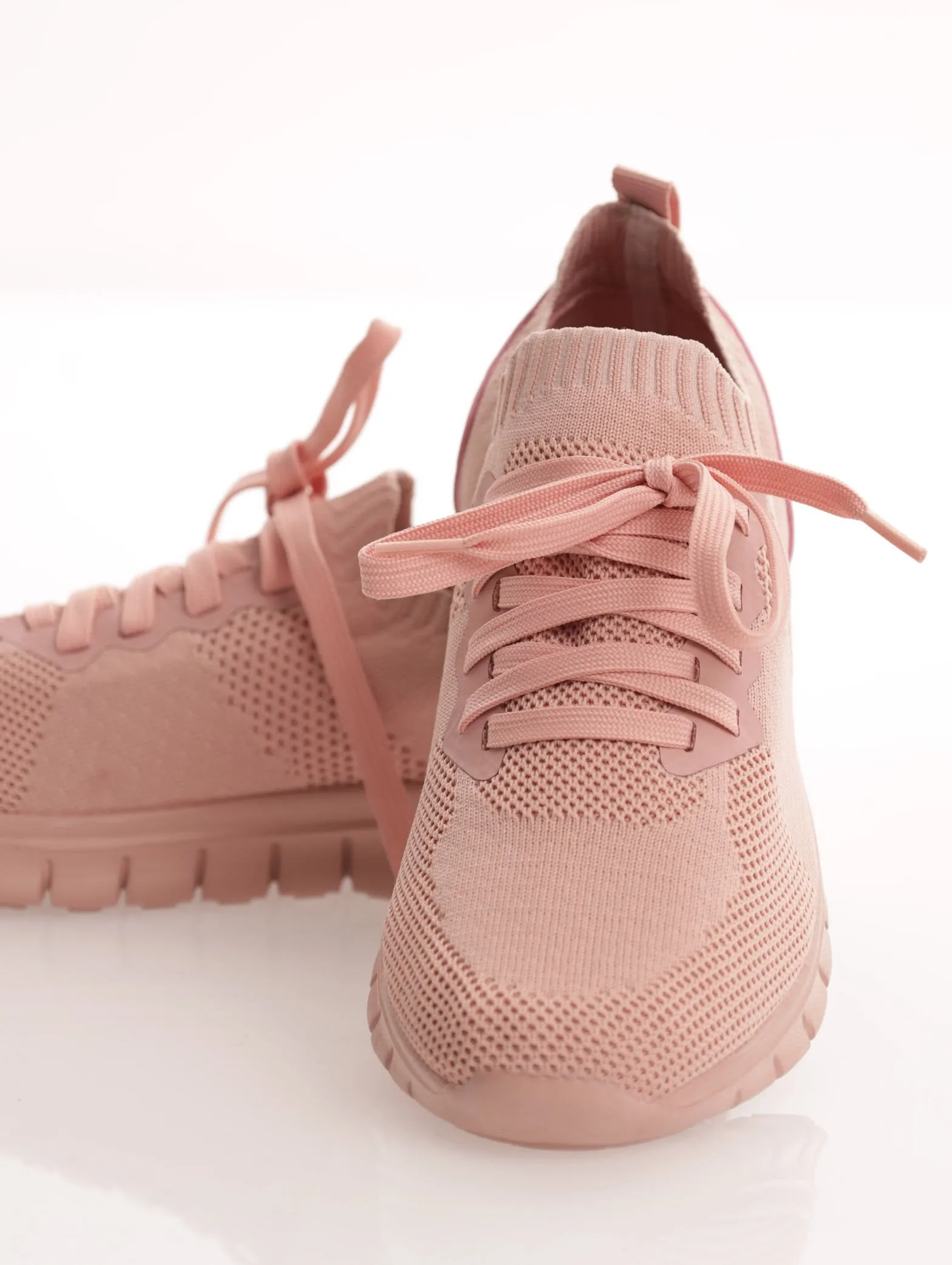 Ladies Knitted Sneaker - Blush sold by Edgars