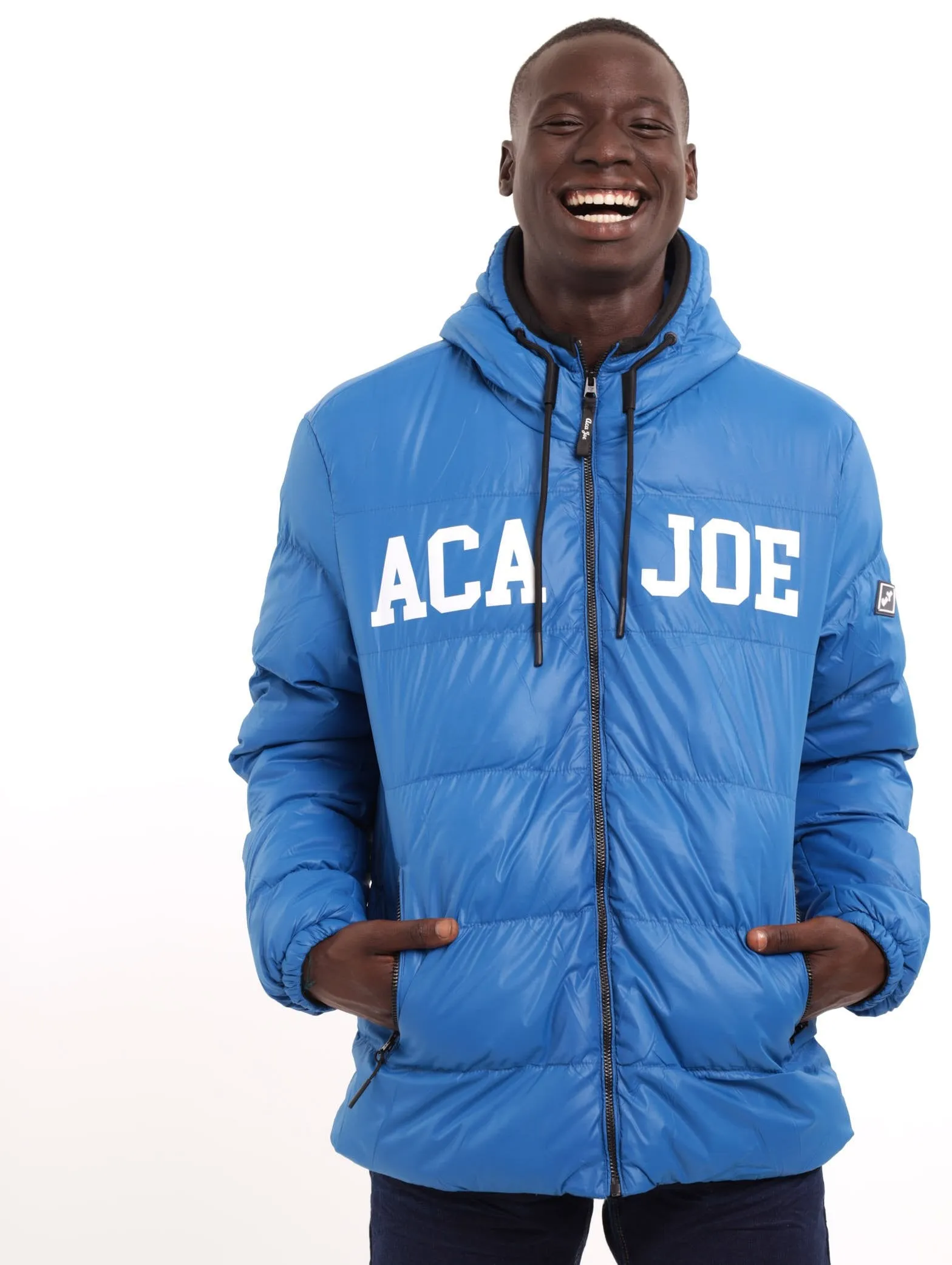 Men's Irridescent Puffer Jacket - Blue sold by Edgars