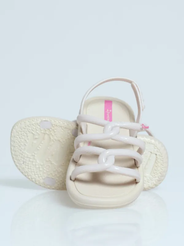 Pre-Girls Multi Strap Sandal - White sold by Edgars
