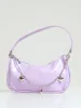 Girls Pu Flower Charm Shoulder Bag - Lilac sold by Edgars