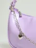 Girls Pu Flower Charm Shoulder Bag - Lilac sold by Edgars