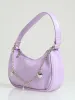 Girls Pu Flower Charm Shoulder Bag - Lilac sold by Edgars