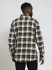 Long Sleeve Brushed Check Shirt - Olive sold by Edgars