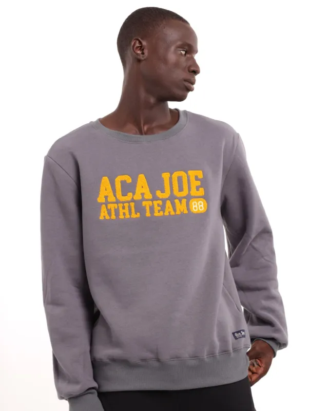 Men's Towel App Crew Pullover - Charcoal sold by Edgars