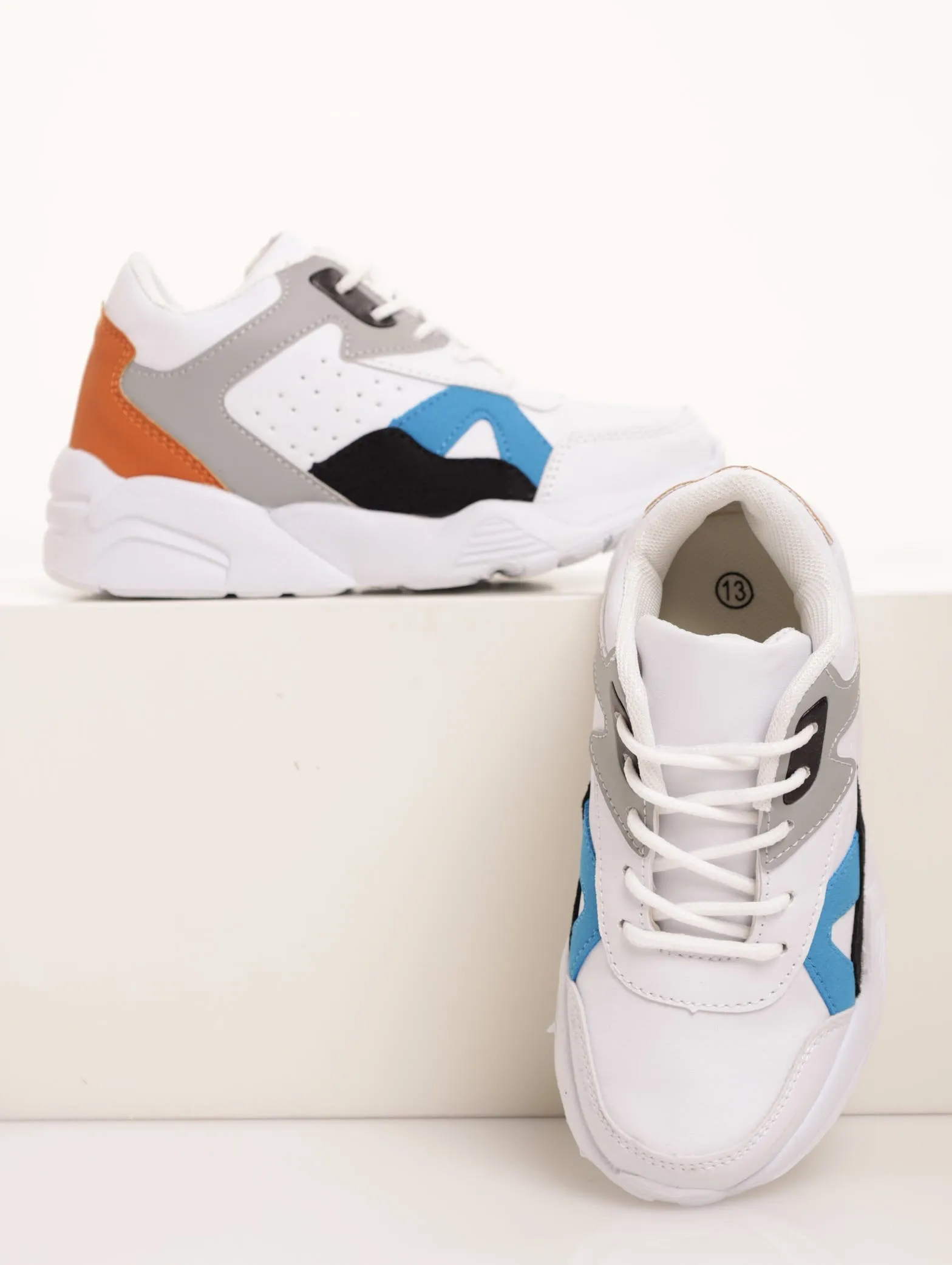 Boys Hi-Top Sneaker - White sold by Edgars