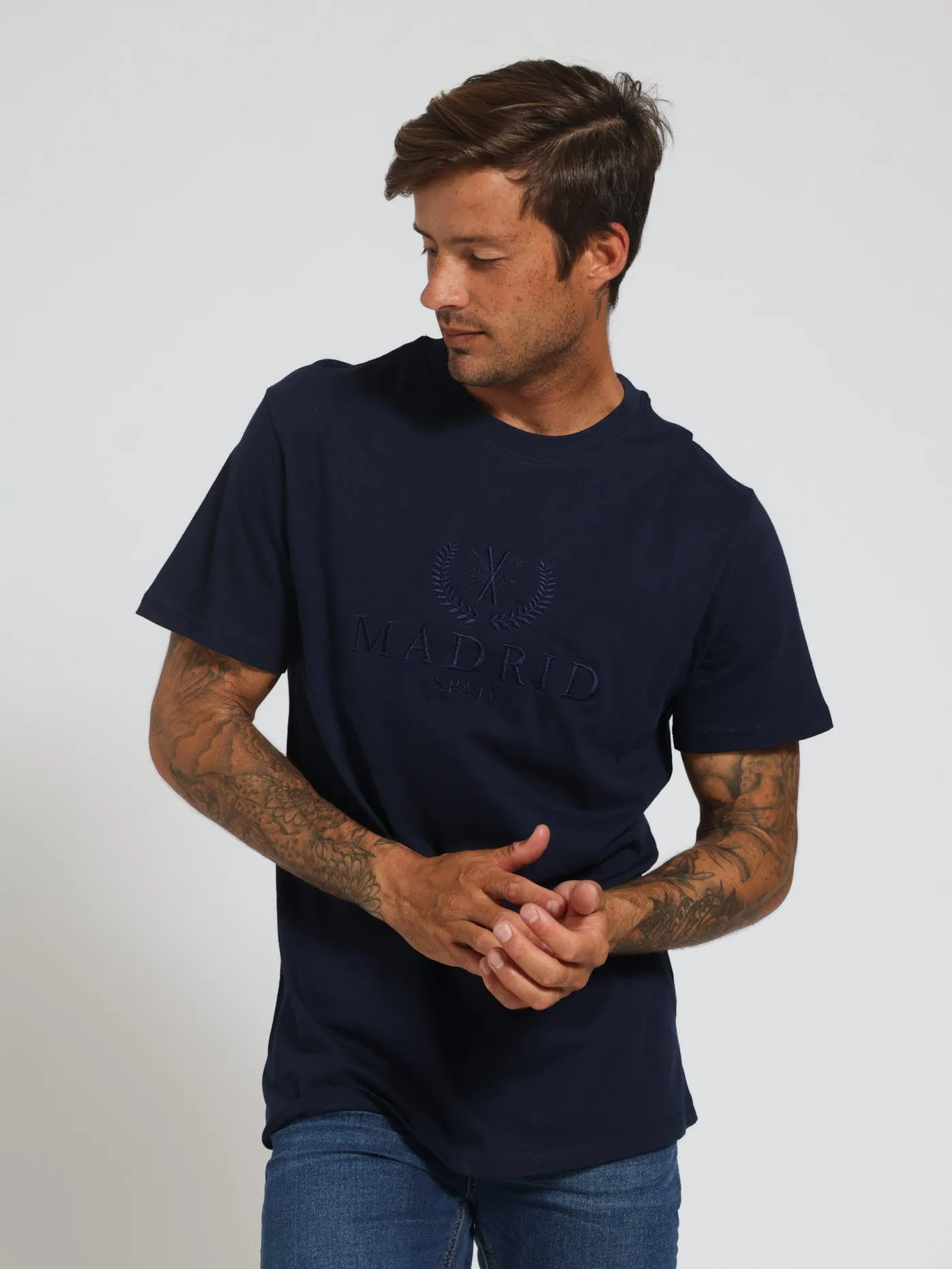 Embossed St Moritz Tee - Navy sold by Edgars product image thumbnail 2