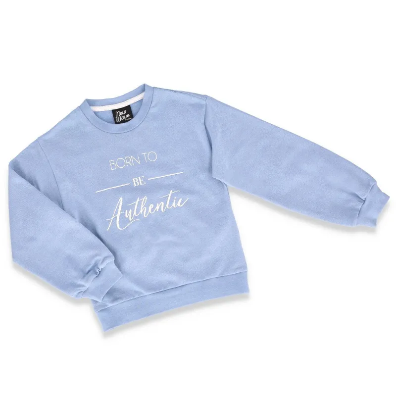 Girls Music Crew Fleece Track Top - Blue sold by Edgars