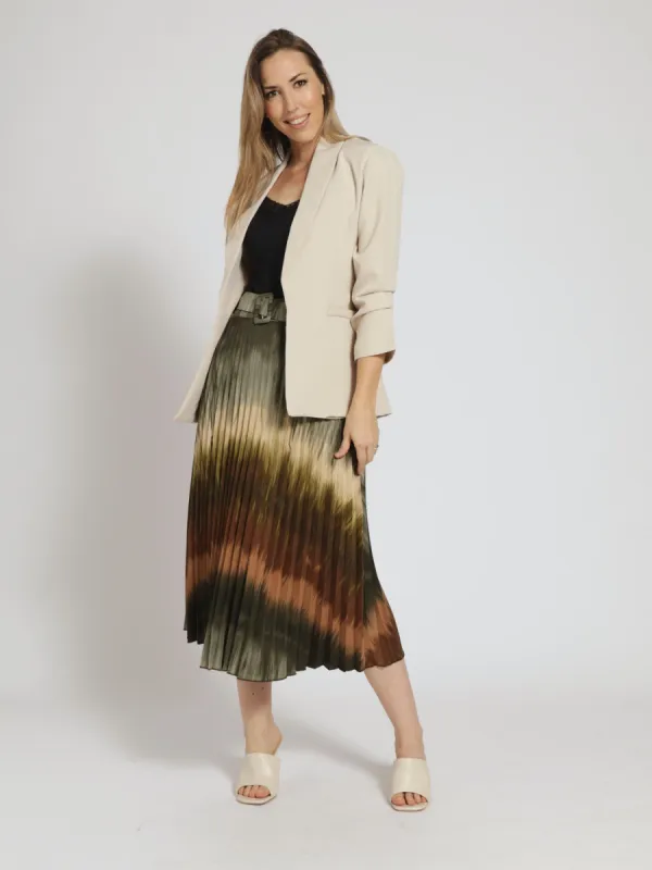 Ruched Sleeve Blazer - Cream sold by Edgars