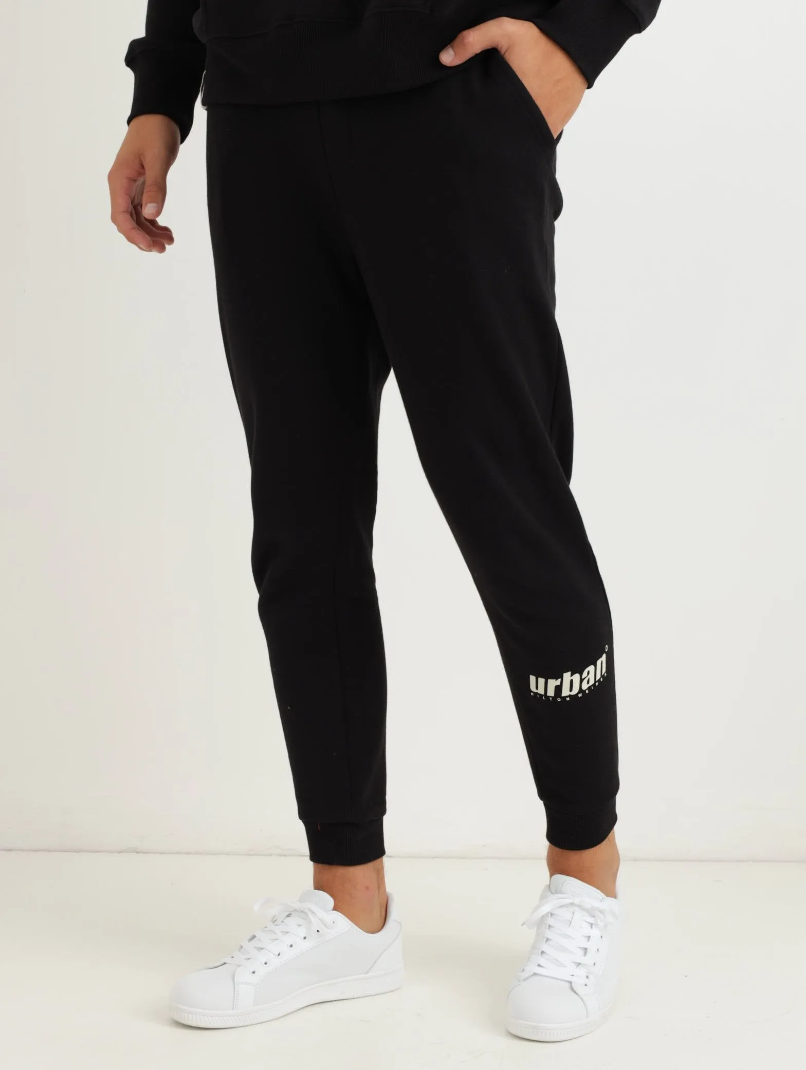 Men's Leg Logo Track Pant - Black sold by Edgars